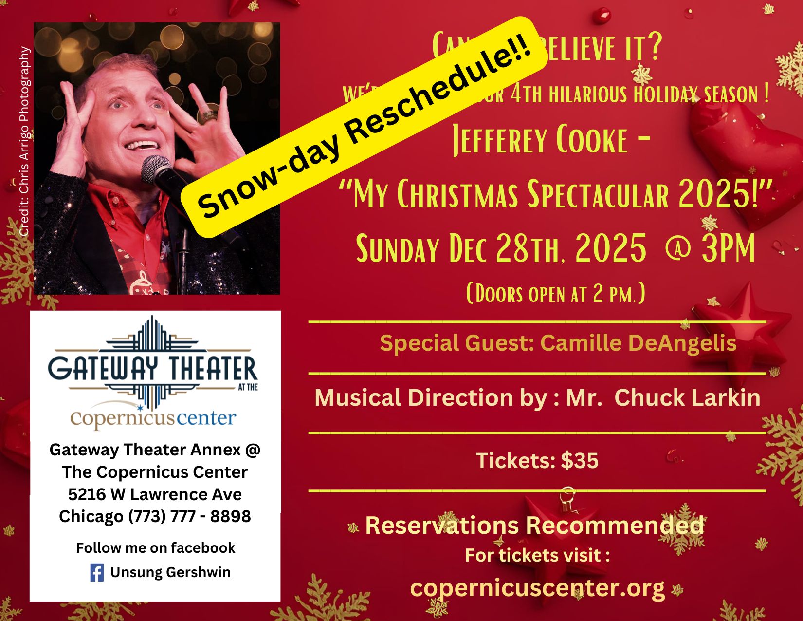 Gateway Theater Holiday Show Jefferey Cooksey